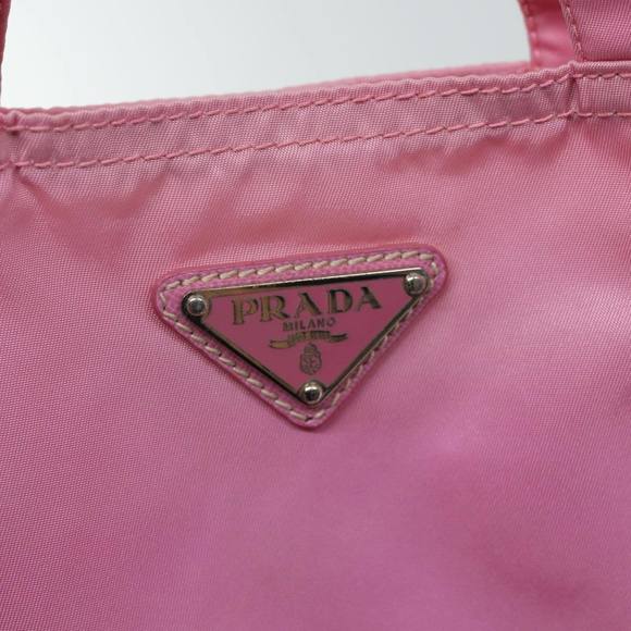 PRADA Hand Bag Nylon Pink Auth yk11651 - Picture 10 of 16
